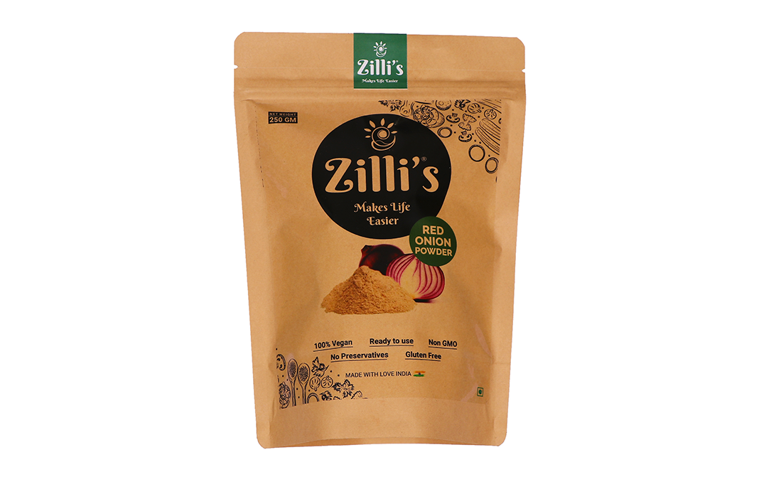 Zilli's Red Onion Powder    Pack  250 grams